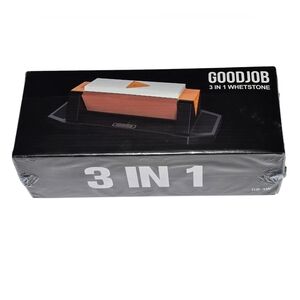 NIB Goodjob 3 IN 1 Knife Sharpening Stone Kit Premium 3 Side